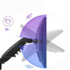 support de moniteur double avec ressort gaz bras de bureau rotatif