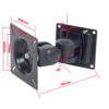 support mural pour moniteur inclinable et pivotant